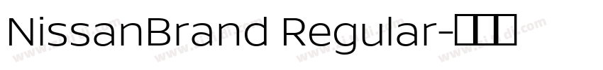 NissanBrand Regular字体转换